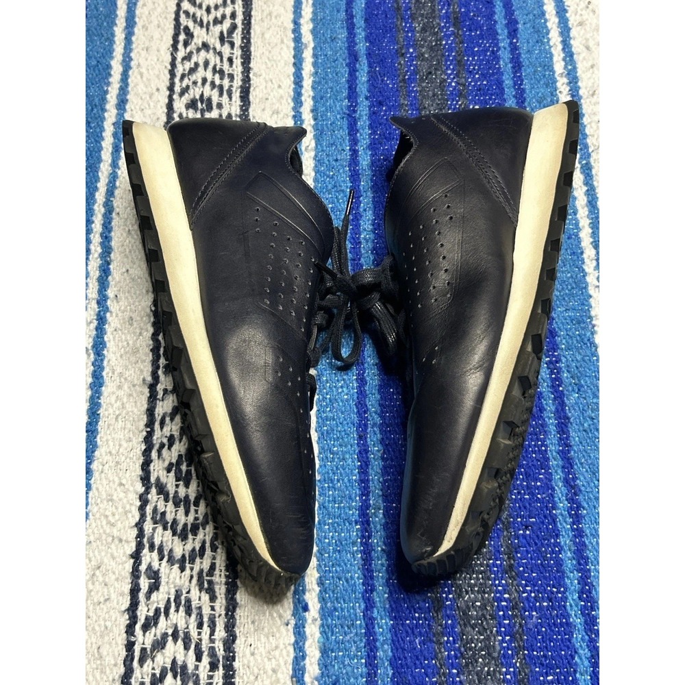 Roberto Serpentini Leather Sneakers Navy Blue Lace Up Shoes 7611 EU 41 Men's 8
